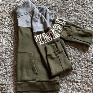 Pink Quarter-zip Sweatshirt